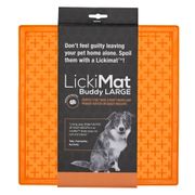 LickiMat® Buddy LARGE™ lízacia podložka 30,5 x 25,5 cm oranžová