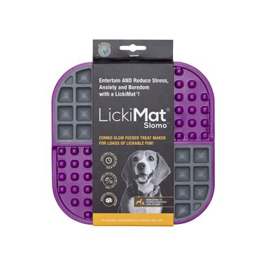 LickiMat® Slomo™ lízacia podložka 20 x 20 cm fialová