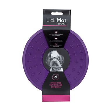 LickiMat® Splash™ lízacia podložka 5 x19 cm fialová