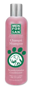 Menforsan Ošetrujúci kondicionér a šampón (2v1) proti zauzľovaniu srsti 300 ml