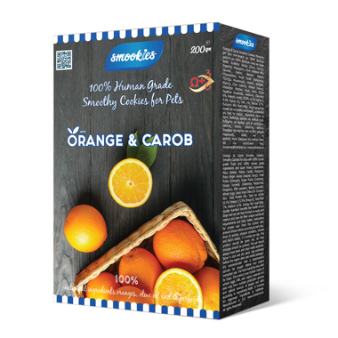 SMOOKIES Premium ORANGE - pomarančové sušienky 100% human grade 200 g 