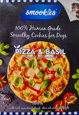SMOOKIES Premium PIZZA -  sušienky s príchuťou pizza 100% human grade 200 g 