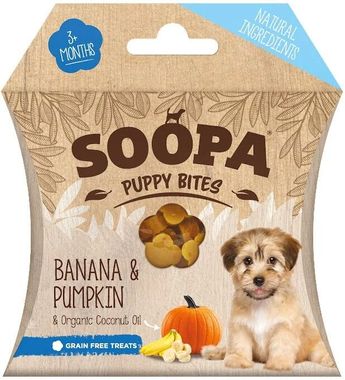 SOOPA Puppy Bites banán & tekvica pre šteniatka 50 g