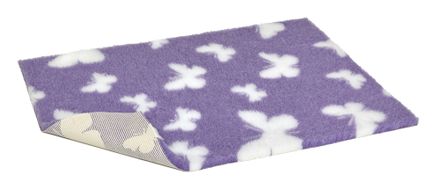 Vetbed® protišmykový fialový s motýľmi 100 x 150 cm