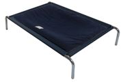 Vyvýšená posteľ pre psov XL 125 x 90 cm hnedá