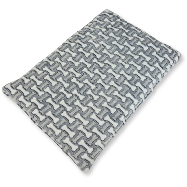 Wellness Flísová deka s kostičkami šedý 70 x 50 cm